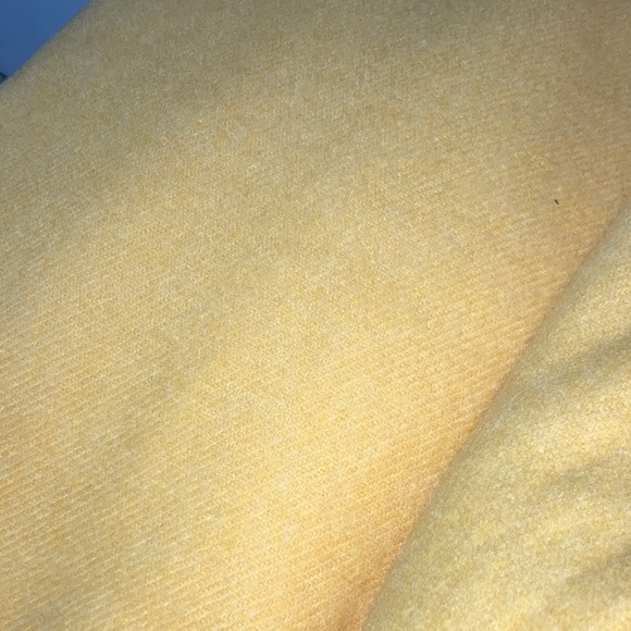 Vintage Kenwood Ramcrest moth proofed pure virgin Wool blanket yellow - Picture 4 of 10